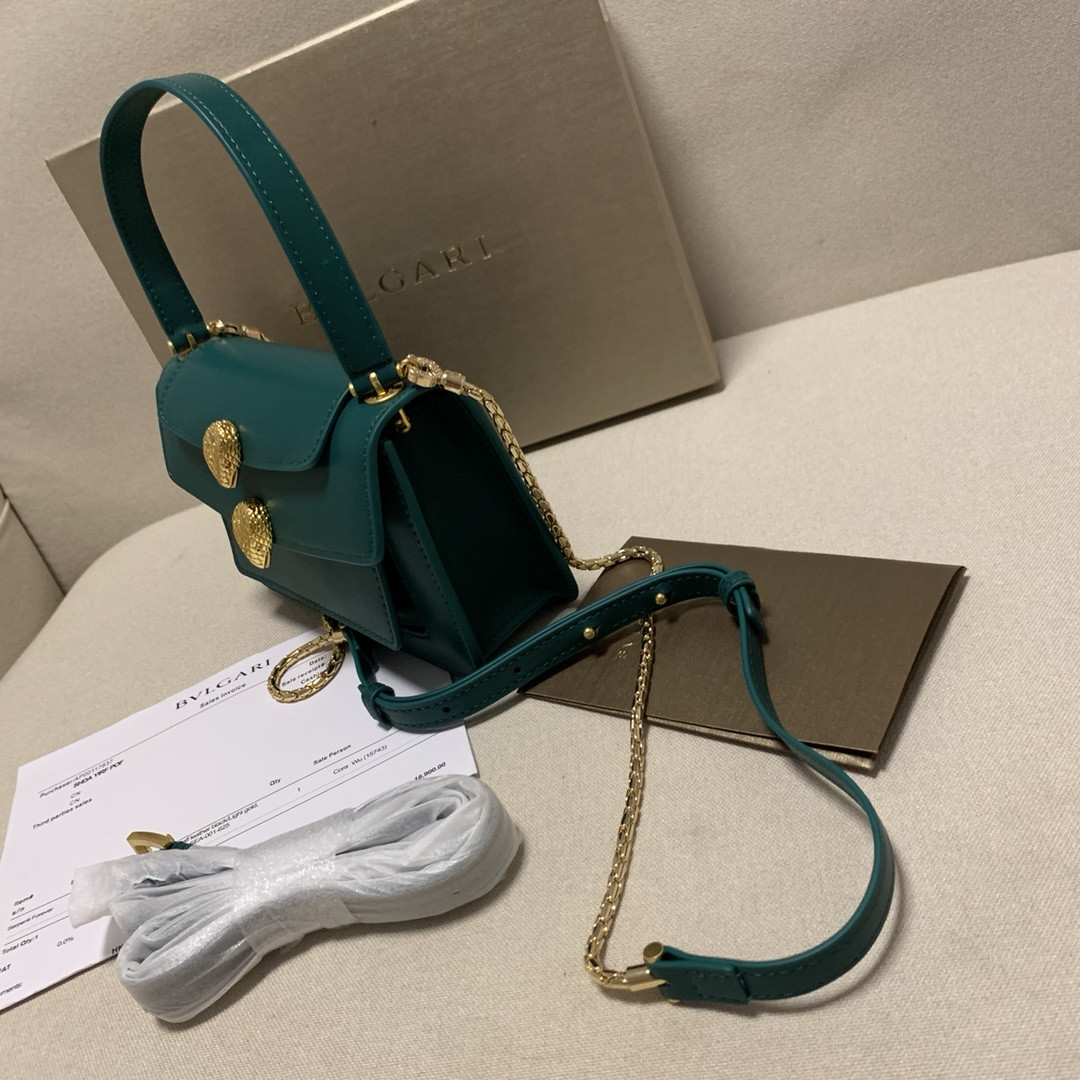 BVLGARI 宝格丽 Alexander Wang联名款 Serpenti Forever双蛇头包 7色多功能三合一单肩斜挎手提包18.5cm – Image 10 BVLGARI 宝格丽 Alexander Wang联名款 Serpenti Forever双蛇头包 7色多功能三合一单肩斜挎手提包18.5cm – Image 10