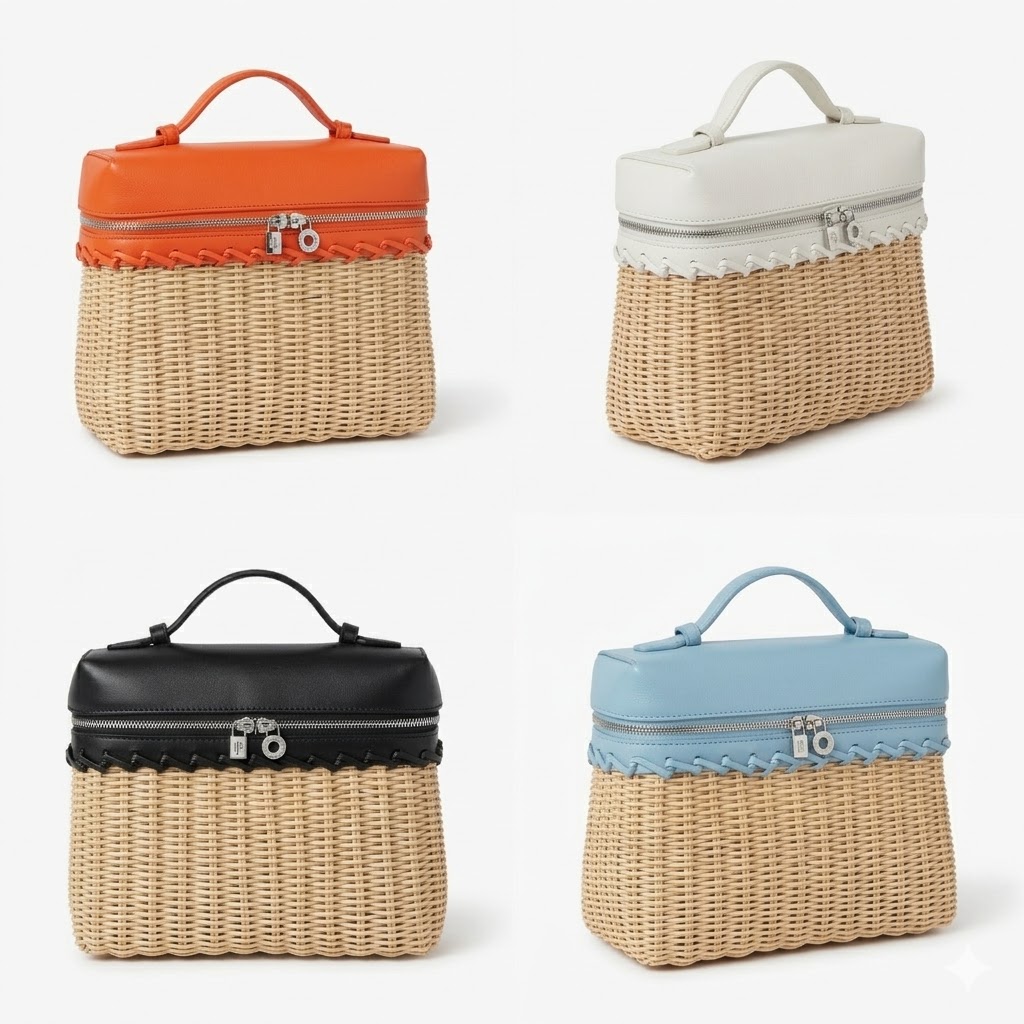 诺悠翩雅 Loro Piana Extrapocket竹编包 手工野餐篮 多色可选 – Image 2 诺悠翩雅 Loro Piana Extrapocket竹编包 手工野餐篮 多色可选 – Image 2