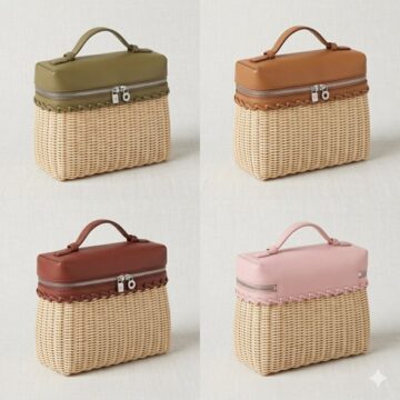 诺悠翩雅 Loro Piana Extrapocket竹编包 手工野餐篮 多色可选 诺悠翩雅 Loro Piana Extrapocket竹编包 手工野餐篮 多色可选