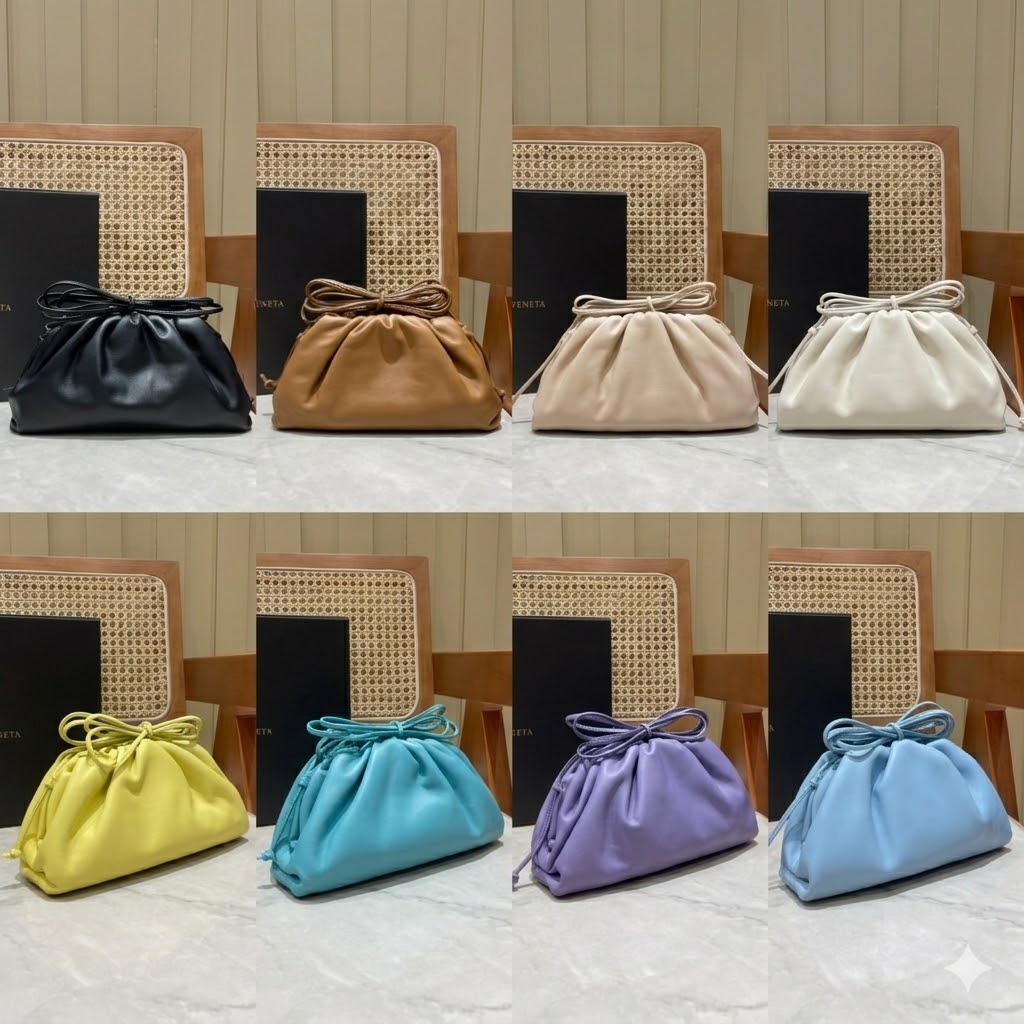 BV 葆蝶家 The Mini Pouch 迷你云朵包22cm 小牛皮单肩斜挎手拿包 8色 BV 葆蝶家 The Mini Pouch 迷你云朵包22cm 小牛皮单肩斜挎手拿包 8色