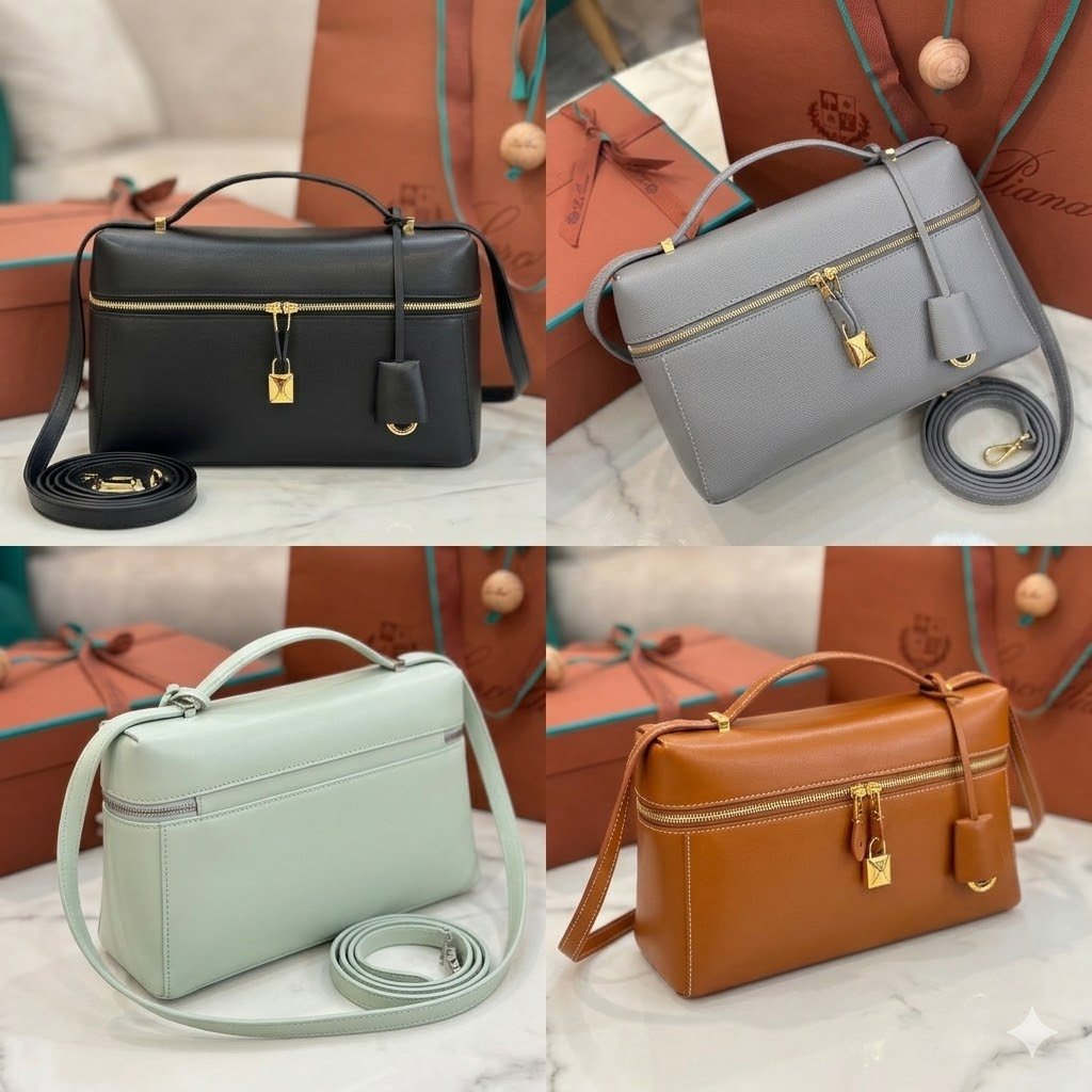 73.jpg Loro Piana 诺悠翩雅 Extra Bag 27优质小牛皮手袋 配钢制五金 手提斜挎包 4色