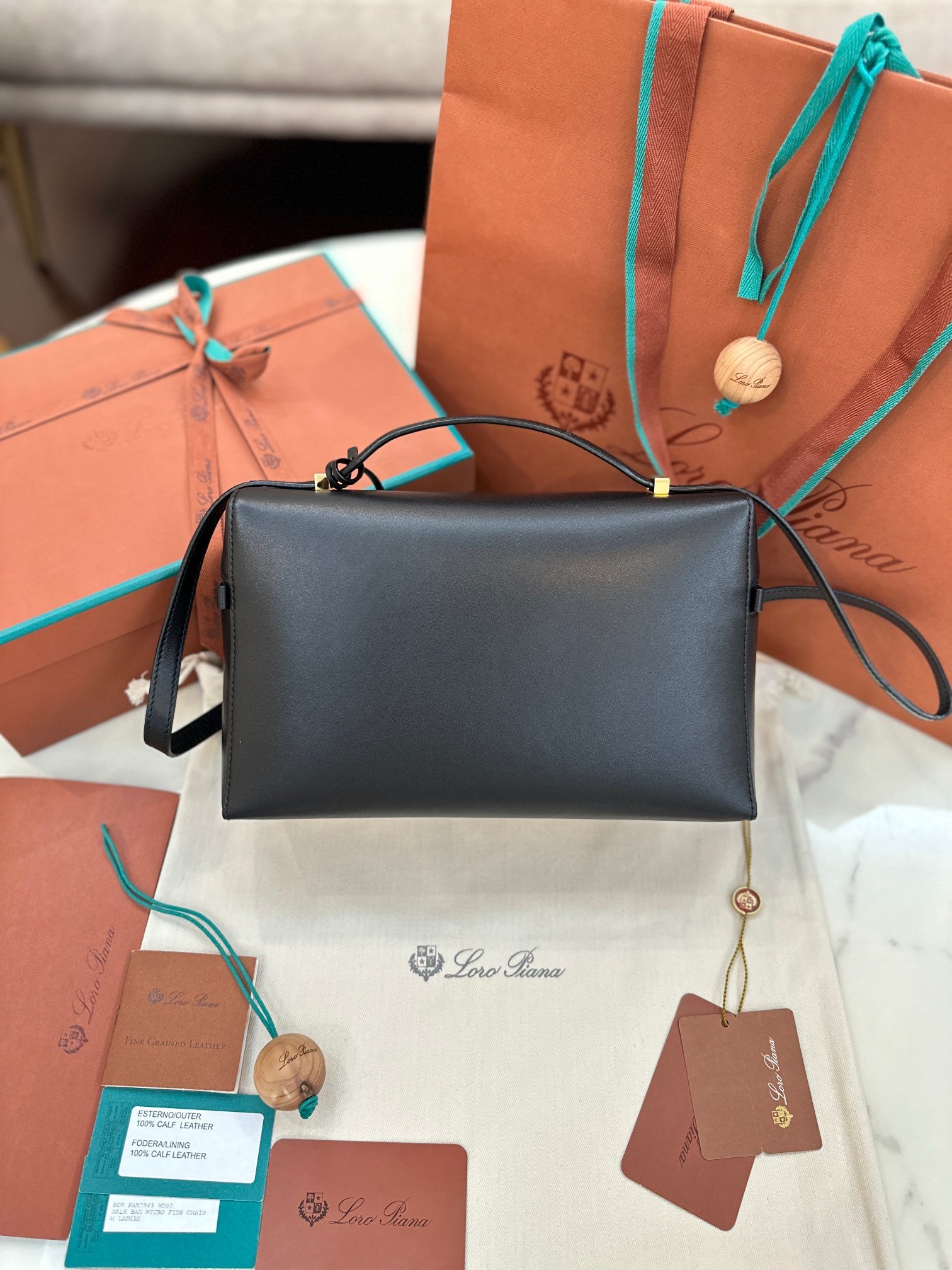 8-168.jpeg Loro Piana 诺悠翩雅 Extra Bag 27优质小牛皮手袋 配钢制五金 手提斜挎包 4色 - 图片 8