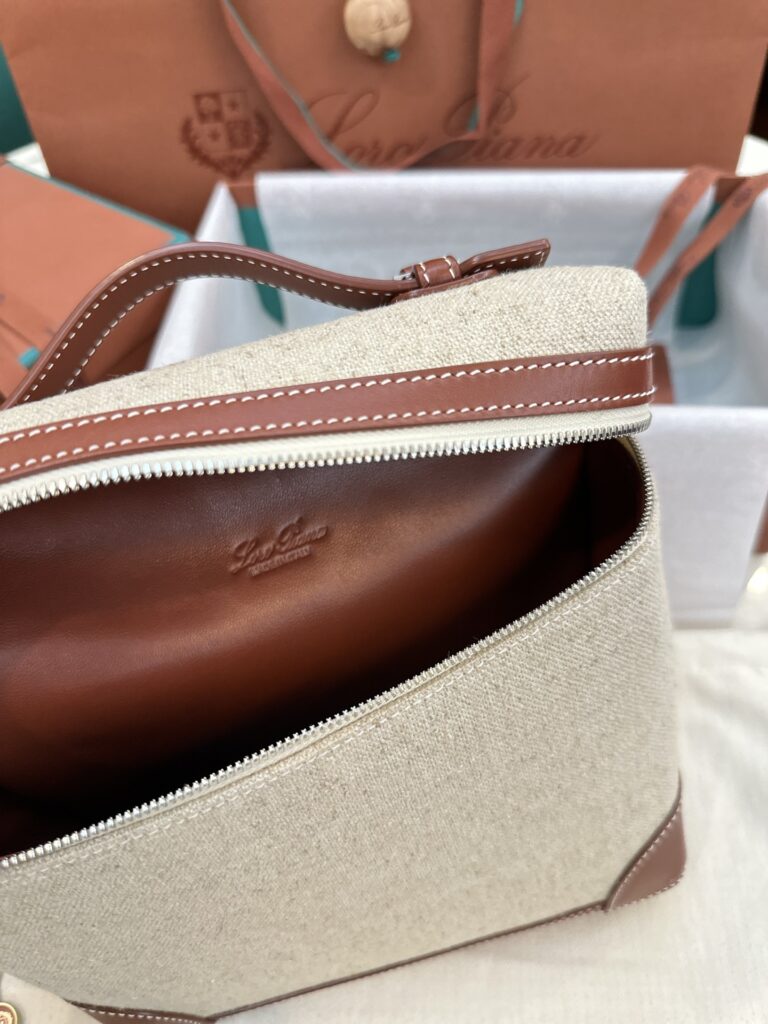 诺悠翩雅 Loro Piana Extra Pocket 亚麻帆布双肩包 21x23x8cm 背包 – Image 9 诺悠翩雅 Loro Piana Extra Pocket 亚麻帆布双肩包 21x23x8cm 背包 – Image 9