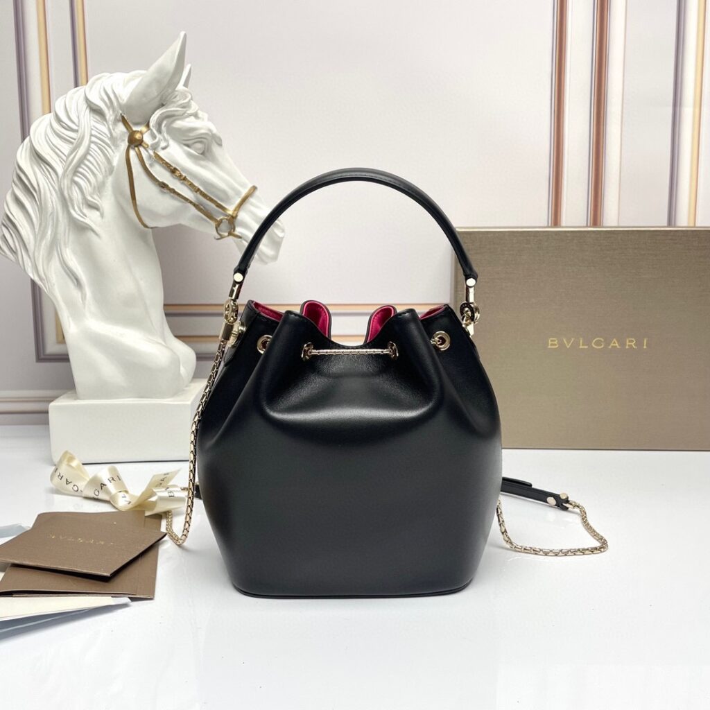 BVLGARI 宝格丽 经典蛇头包 限量水桶包 真皮单肩斜挎包7色 – Image 5 BVLGARI 宝格丽 经典蛇头包 限量水桶包 真皮单肩斜挎包7色 – Image 5