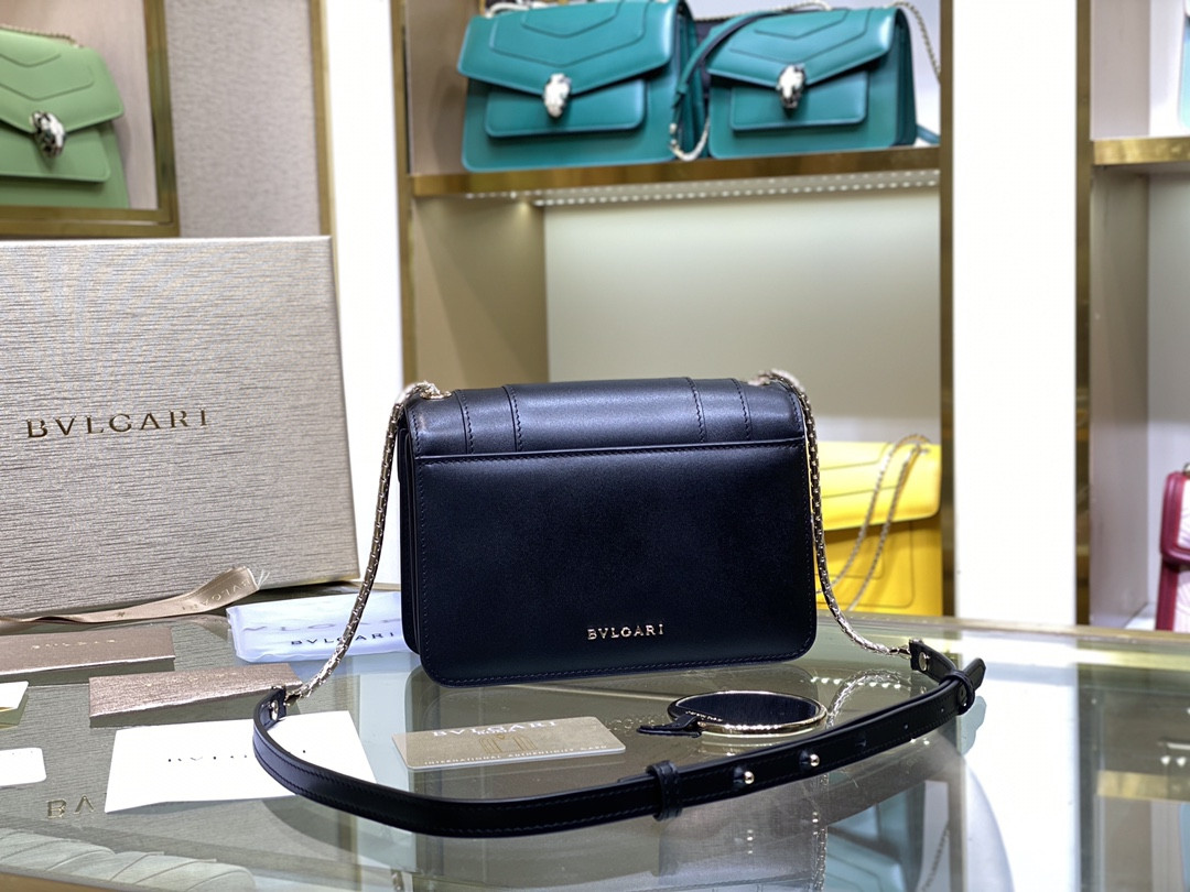 BVLGARI 宝格丽 Serpenti Forever 经典蛇头包 雏菊花托帕石色小牛皮单肩斜挎包19cm – Image 13 BVLGARI 宝格丽 Serpenti Forever 经典蛇头包 雏菊花托帕石色小牛皮单肩斜挎包19cm – Image 13
