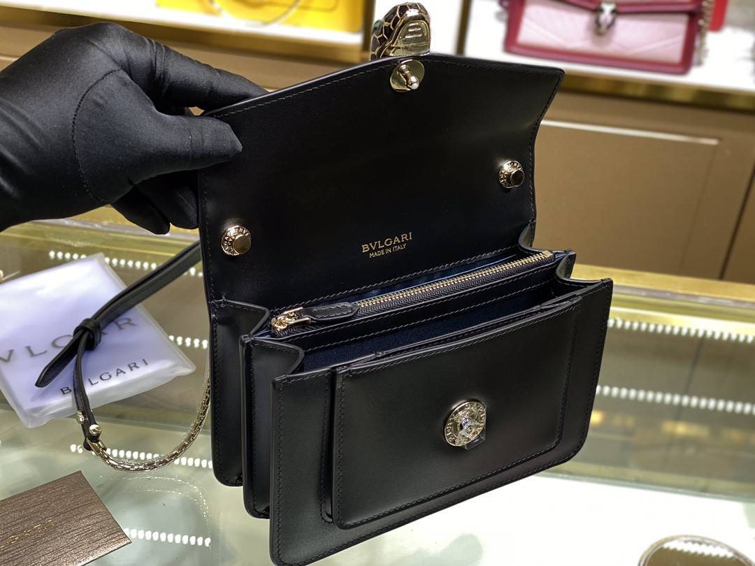 BVLGARI 宝格丽 Serpenti Forever 经典蛇头包 雏菊花托帕石色小牛皮单肩斜挎包19cm – Image 15 BVLGARI 宝格丽 Serpenti Forever 经典蛇头包 雏菊花托帕石色小牛皮单肩斜挎包19cm – Image 15