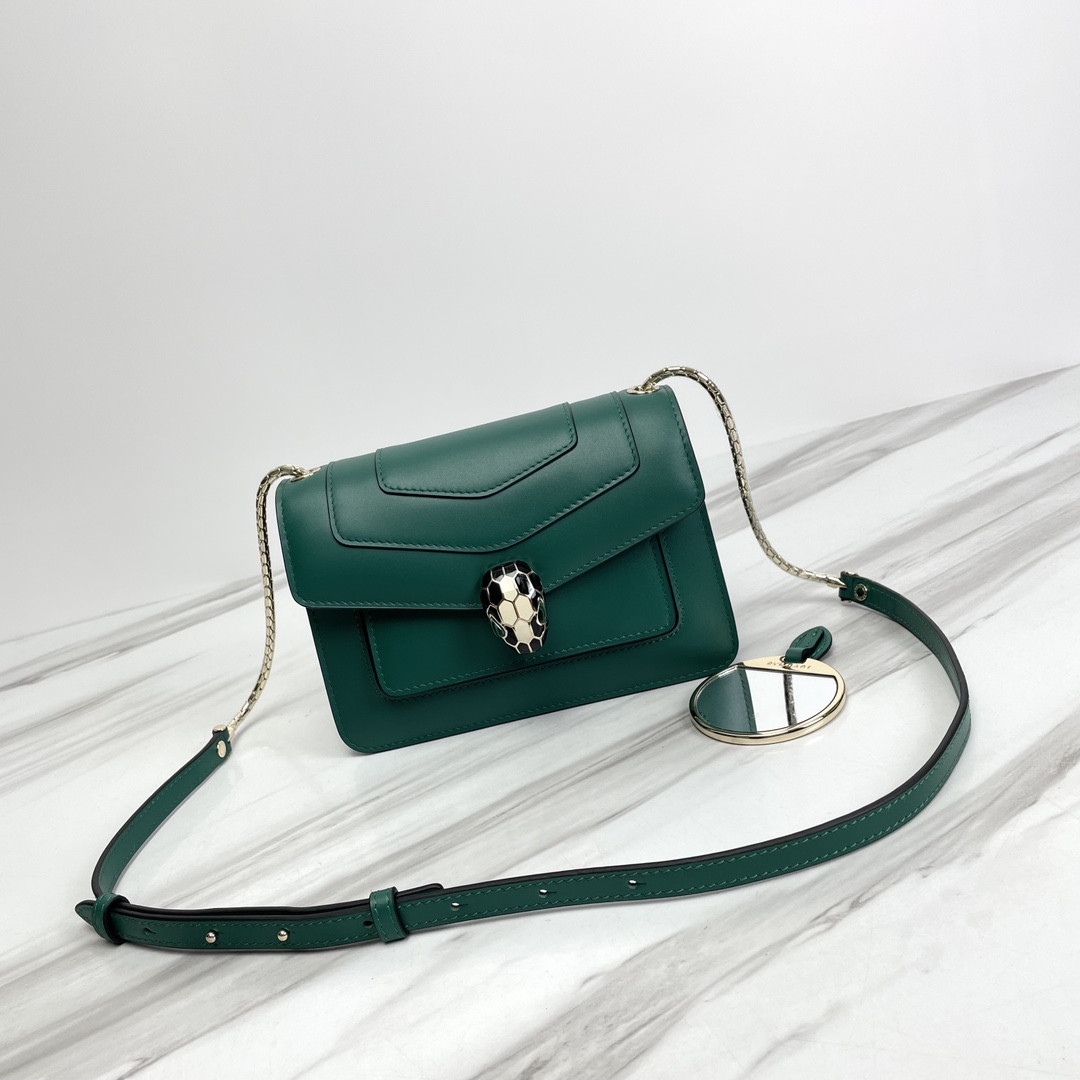 BVLGARI 宝格丽 Serpenti Forever 经典蛇头包 雏菊花托帕石色小牛皮单肩斜挎包19cm – Image 17 BVLGARI 宝格丽 Serpenti Forever 经典蛇头包 雏菊花托帕石色小牛皮单肩斜挎包19cm – Image 17